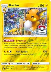 Raichu - 41/147 (League Challenge) [1st Place] (041/147) [League and Championship Cards]