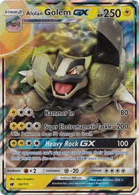 Alolan Golem GX (34/111) [SM Crimson Invasion]