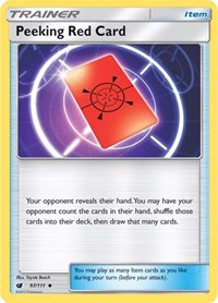 Peeking Red Card (97/111) [SM Crimson Invasion]
