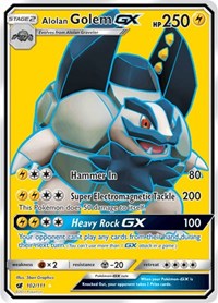 Alolan Golem GX (Full Art) (102/111) [SM Crimson Invasion]