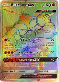 Buzzwole GX (Secret) (115/111) [SM Crimson Invasion]