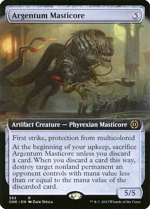 Argentum Masticore (393) [Phyrexia: All Will Be One] [Extended Art]