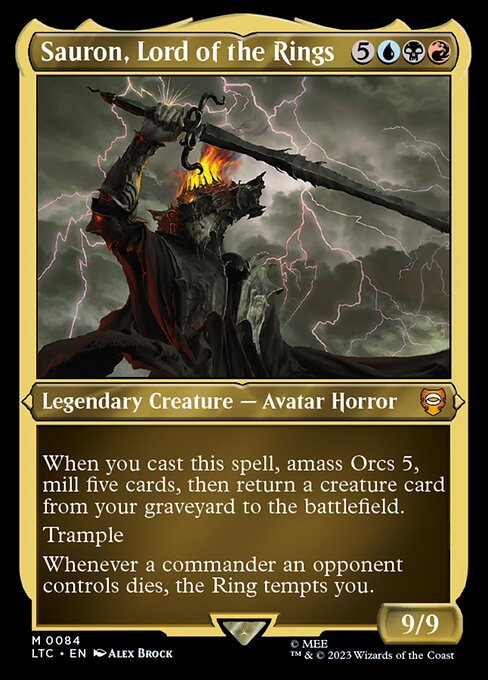 Sauron, Lord of the Rings (84) [Tales of Middle-earth Commander]