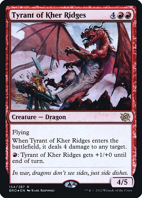Tyrant of Kher Ridges (154s) [The Brothers' War Promos]