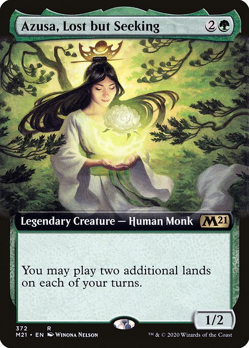 Azusa, Lost but Seeking (372) [Core Set 2021] [Extended Art]