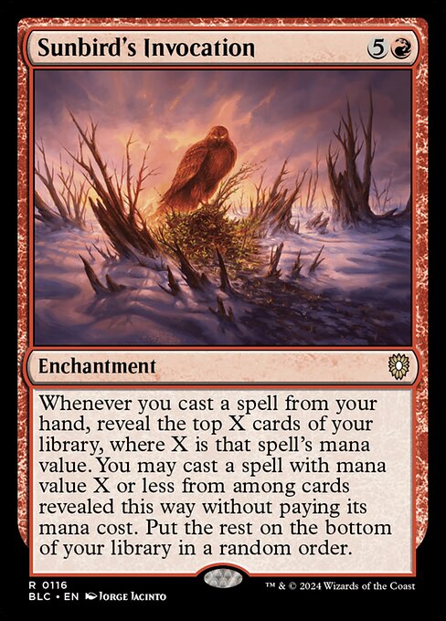 Sunbird's Invocation (116) [Bloomburrow Commander]
