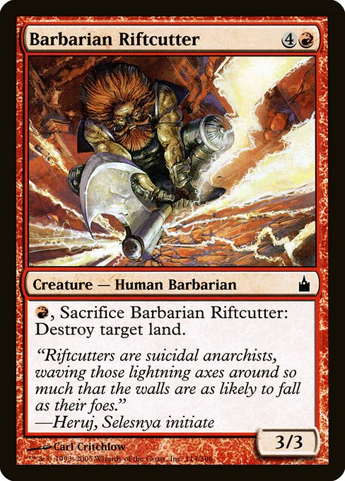 Barbarian Riftcutter (114) [Ravnica: City of Guilds]