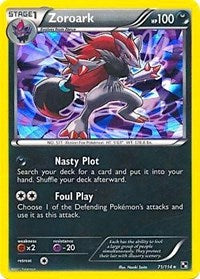 Zoroark - 71/114 (Cracked Ice Holo) (071/114) [Blister Exclusives]