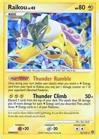 Raikou - 16/132 (Cracked Ice Holo) (016/132) [Miscellaneous Cards and Products]