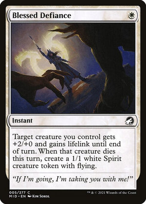 Blessed Defiance (5) [Innistrad: Midnight Hunt]