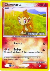 Chimchar - 76/130 [Diamond & Pearl] (076/130) [Burger King Promos]