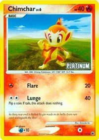 Chimchar - 56/100 [Platinum] (056/100) [Burger King Promos]