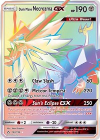 Dusk Mane Necrozma GX (Secret Rare) (163/156) [SM Ultra Prism]