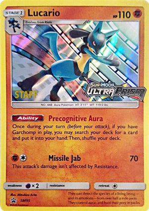 Lucario - SM95 (Prerelease) [Staff] (SM95) [SM Promos]