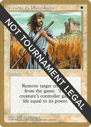 Swords to Plowshares - 1996 Bertrand Lestree (4ED) [World Championship Decks]