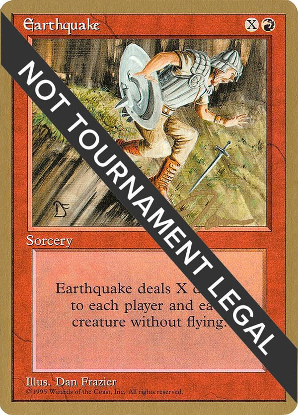 Earthquake - 1996 Eric Tam (4ED) [World Championship Decks]