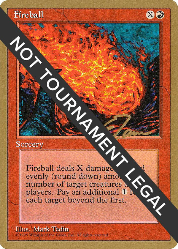 Fireball - 1996 Eric Tam (4ED) [World Championship Decks]