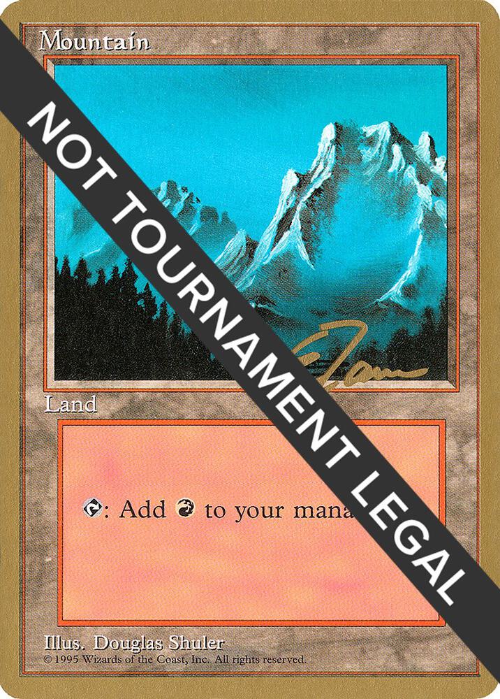 Mountain (B) - 1996 Eric Tam (4ED) [World Championship Decks]