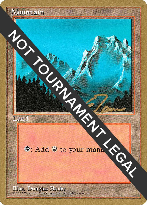 Mountain (B) - 1996 Eric Tam (4ED) [World Championship Decks]
