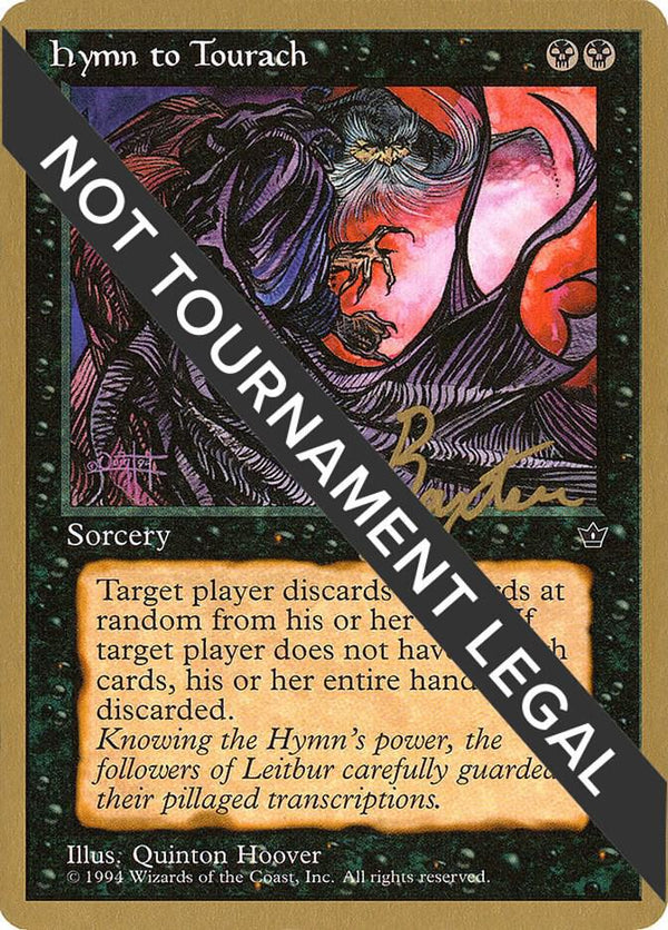 Hymn to Tourach (Cloak) - 1996 George Baxter (FEM) [World Championship Decks]