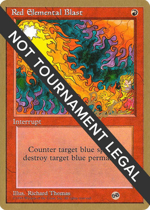 Red Elemental Blast - 1996 George Baxter (4ED) (SB) [World Championship Decks]