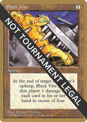 Black Vise - 1996 Mark Justice (4ED) [World Championship Decks]