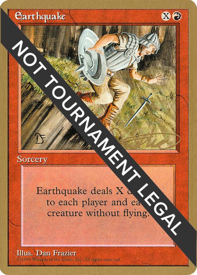 Earthquake - 1996 Mark Justice (4ED) [World Championship Decks]