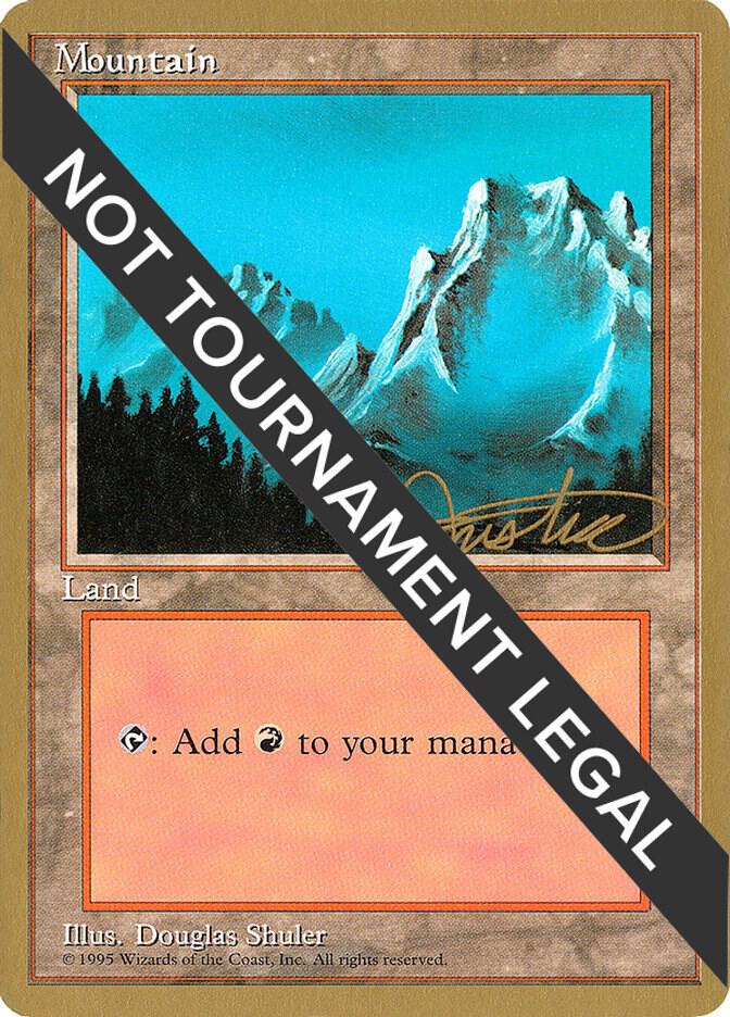 Mountain (B) - 1996 Mark Justice (4ED) [World Championship Decks]