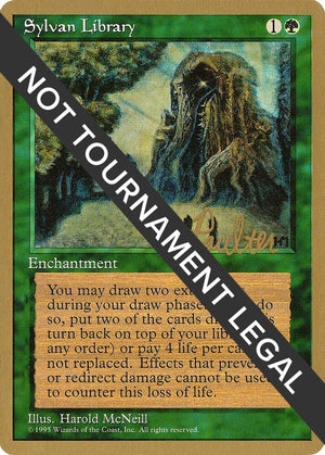 Sylvan Library - 1996 Preston Poulter (4ED) [World Championship Decks]