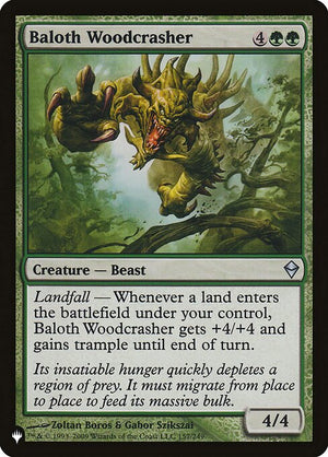 Baloth Woodcrasher (ZEN-157) [The List]