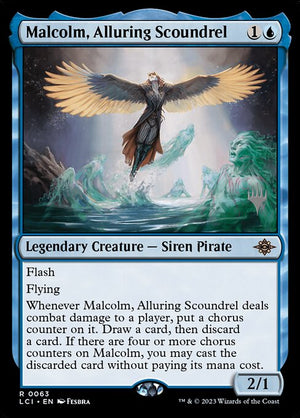 Malcolm, Alluring Scoundrel (63p) [The Lost Caverns of Ixalan Promos]