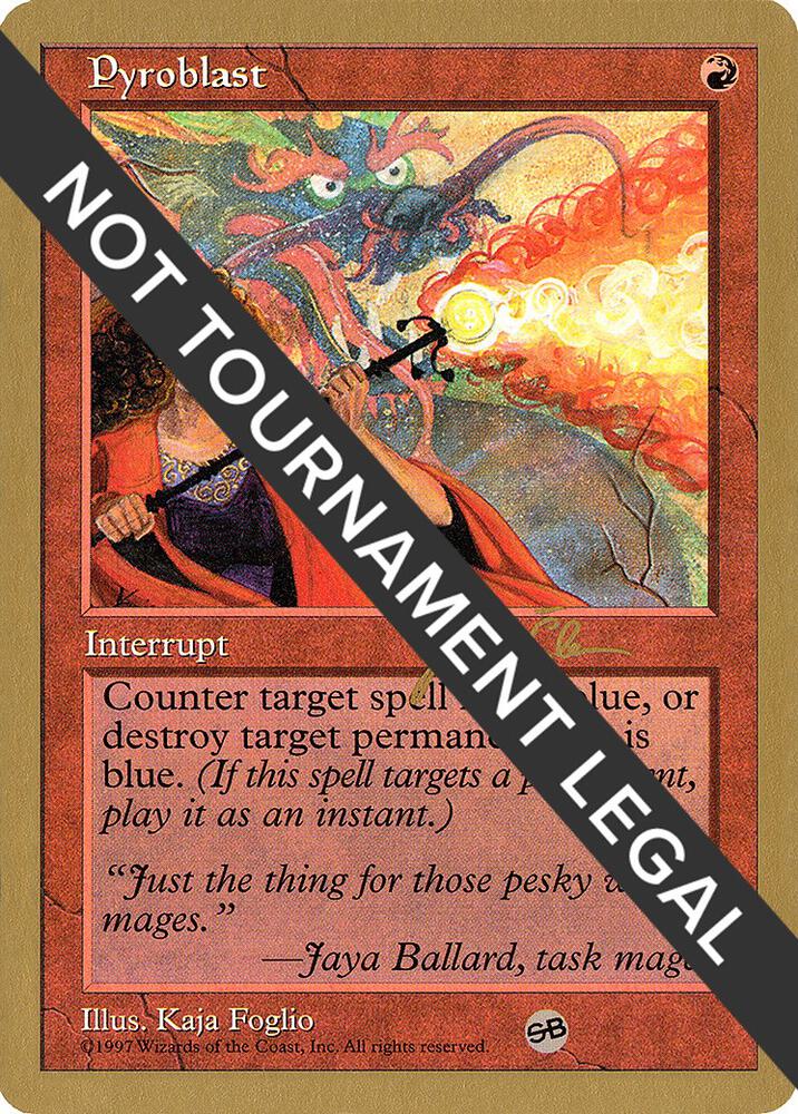 Pyroblast - 1997 Jakub Slemr (5ED) (SB) [World Championship Decks]