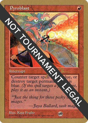 Pyroblast - 1997 Jakub Slemr (5ED) (SB) [World Championship Decks]