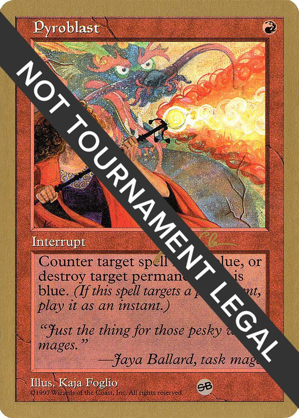 Pyroblast - 1997 Jakub Slemr (5ED) (SB) [World Championship Decks]