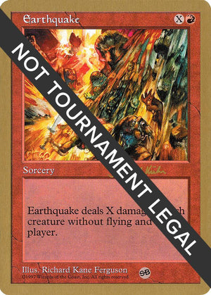 Earthquake - 1997 Janosch Kuhn (5ED) (SB) [World Championship Decks]