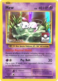 Mew - 53/108 (League Challenge) [4th Place] (053/108) [League and Championship Cards]