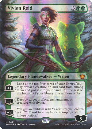 Vivien Reid (Borderless) (Mana Foil) (421) [Foundations]