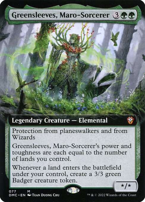 Greensleeves, Maro-Sorcerer (77) [Dominaria United Commander] [Extended Art]