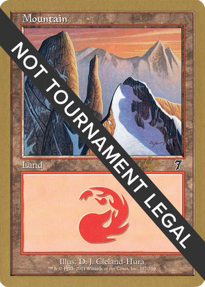 Mountain (337) - 2001 Tom van de Logt (7ED) [World Championship Decks]