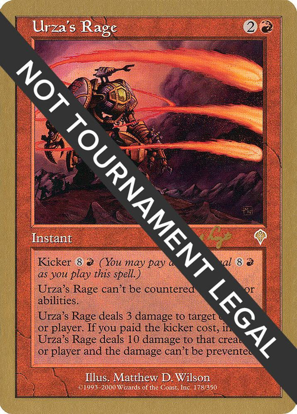 Urza's Rage - 2001 Tom van de Logt (INV) [World Championship Decks]