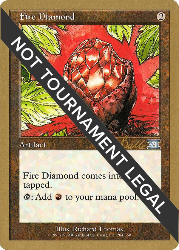 Fire Diamond - 1999 Kai Budde (6ED) [World Championship Decks]