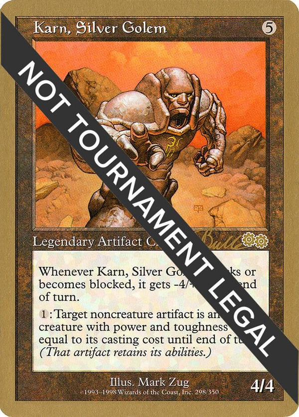 Karn, Silver Golem - 1999 Kai Budde (USG) [World Championship Decks]