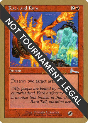 Rack and Ruin - 1999 Kai Budde (ULG) (SB) [World Championship Decks]