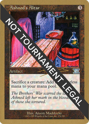 Ashnod's Altar - 2000 Nicolas Labarre (6ED) [World Championship Decks]