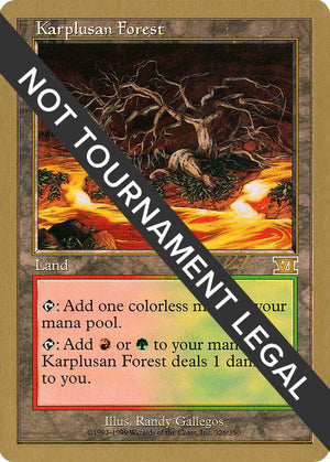 Karplusan Forest - 2000 Janosch Kuhn (6ED) [World Championship Decks]