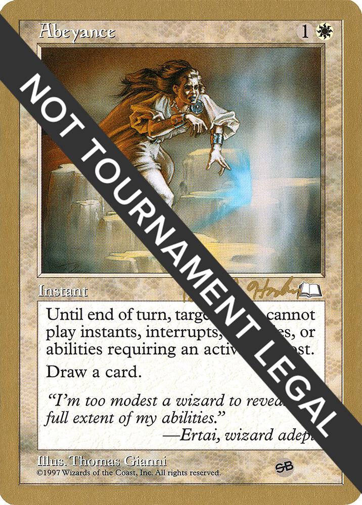 Abeyance - 1998 Brian Hacker (WTH) (SB) [World Championship Decks]