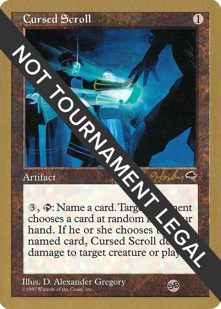 Cursed Scroll - 1998 Brian Hacker (TMP) (SB) [World Championship Decks]
