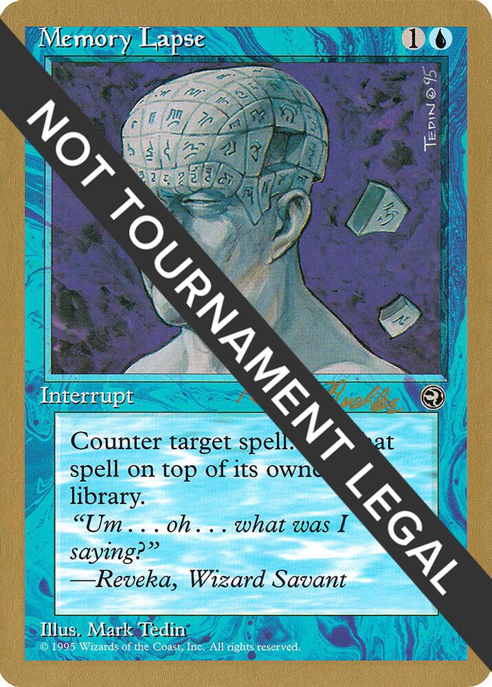 Memory Lapse - 1998 Randy Buehler (HML) [World Championship Decks]