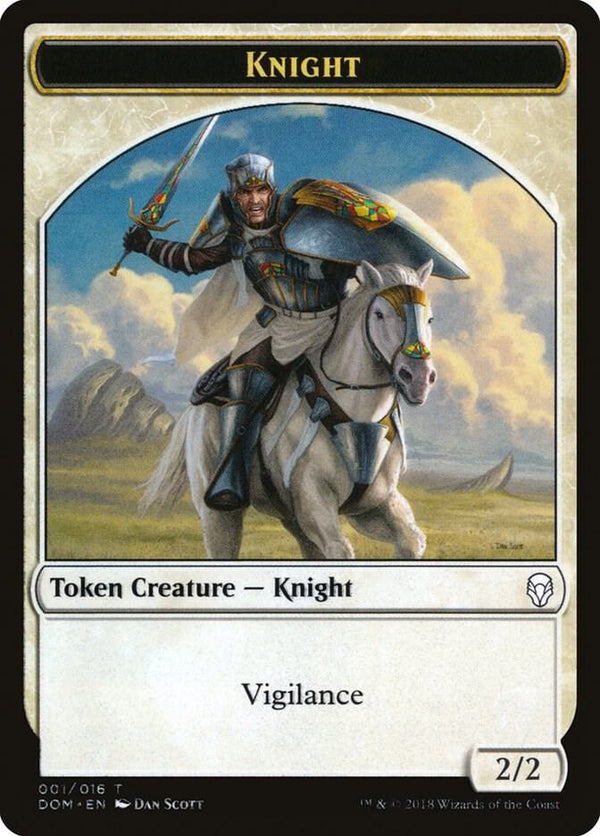 Knight Token (001) [Dominaria]