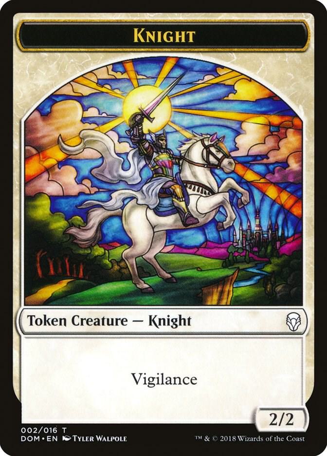 Knight Token (002) [Dominaria]